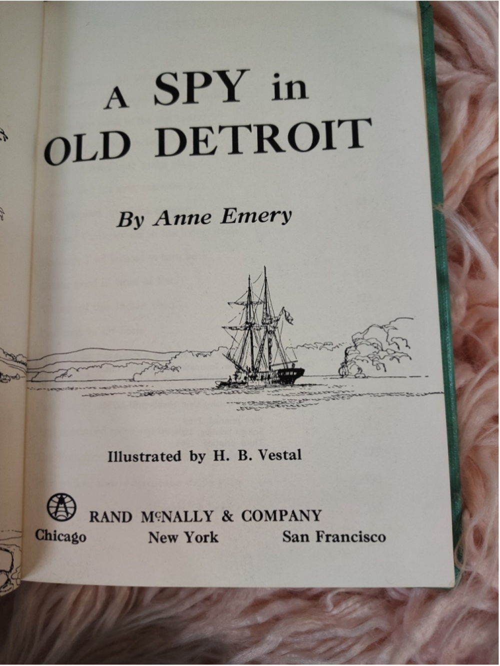 A Spy in Old Detroit by Anne Emery 1963 HC NO dust jacket Ex Library Book - Picture 7 of 15